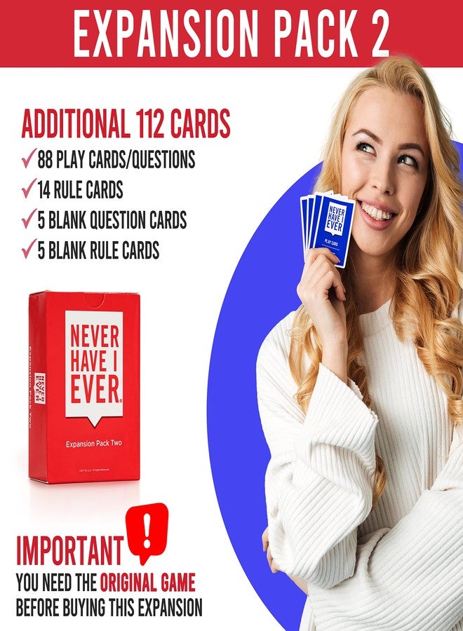 Never Have I Ever Expansion Pack Two Card Game Set | Fun Game Night Party Games for Adults | New Addition to The Classic Edition | for 4-12 Players | Ages 17 + - Image 5